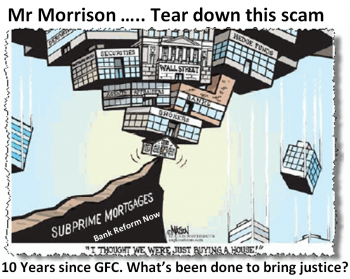 Clean Up Bank Corruption - no repeat GFC