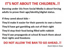 Not about the kids - stop the social media ban